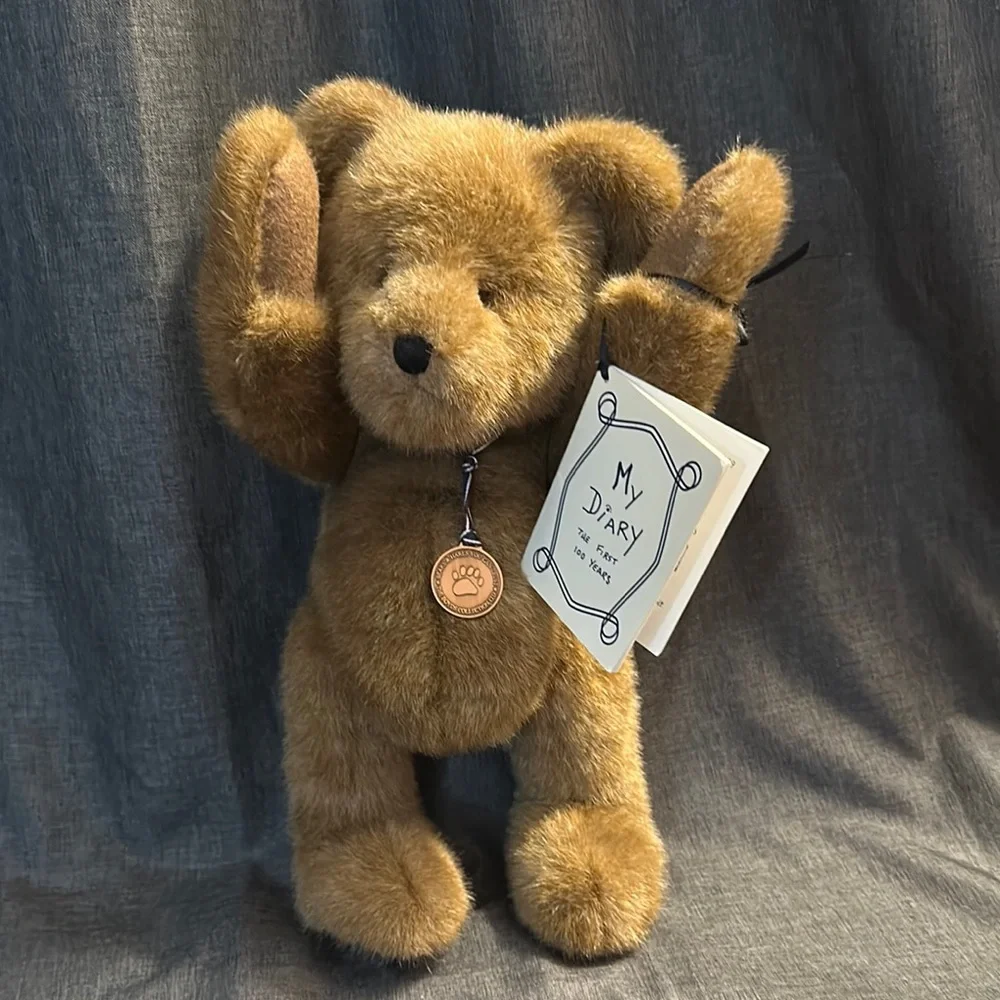 Boyds Bears Brown Stuffed Animal with Diary - Picture 15 of 16